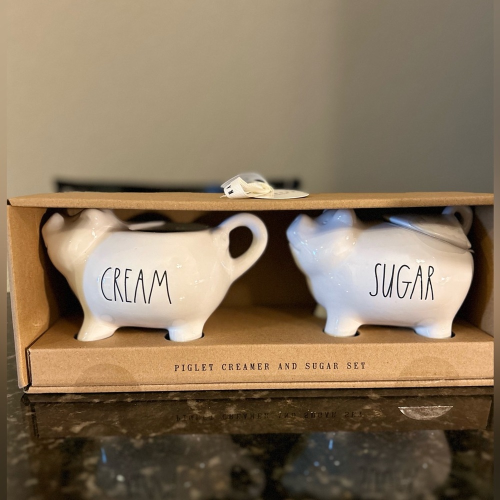 Rae Dunn Pig Cream and Sugar set